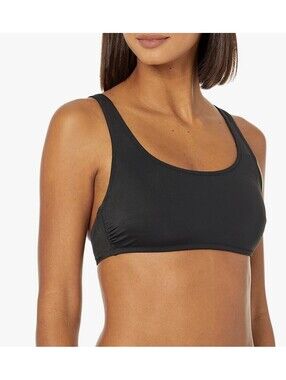 Amazon Essentials Women's Scoop Neck Swim Crop Top M
